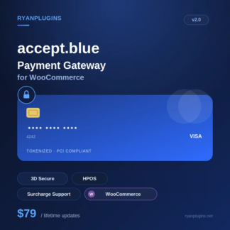 accept.blue v2 Payment Gateway for WooCommerce