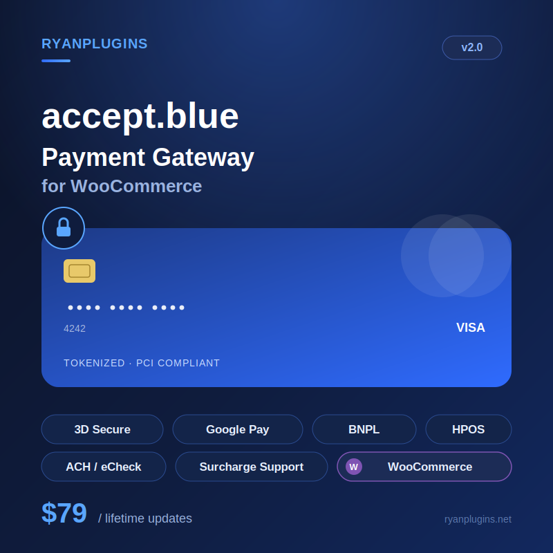 accept.blue v2 Payment Gateway for WooCommerce