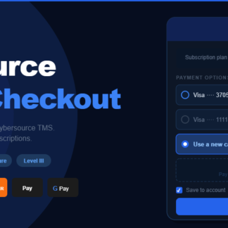 Cybersource Unified Checkout for WooCommerce settings screen