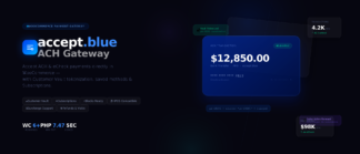 Accept.Blue ACH (eCheck) Gateway for WooCommerce