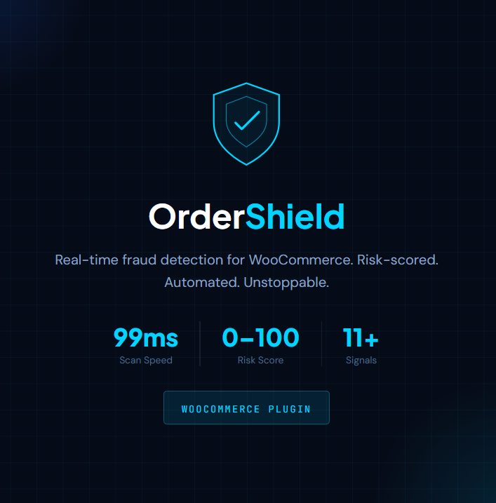 OrderShield goes beyond basic fraud plugins by combining multiple layers of protection into a single intelligent system. It analyzes customer behavior, detects high-risk patterns, and flags suspicious activity using real-time data.