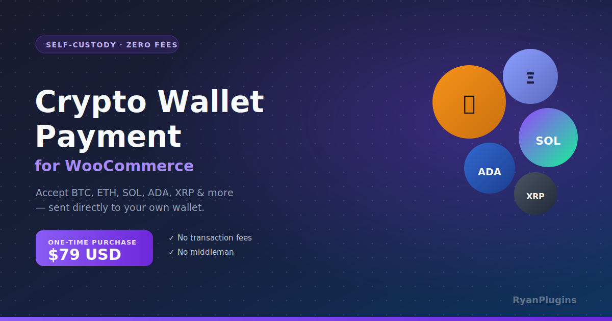 Accept Crypto Payments in WooCommerce (No Fees, No Middleman)