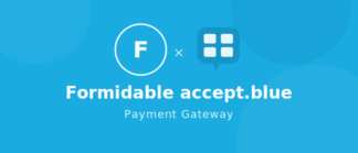 Formidable accept.blue Payment Gateway