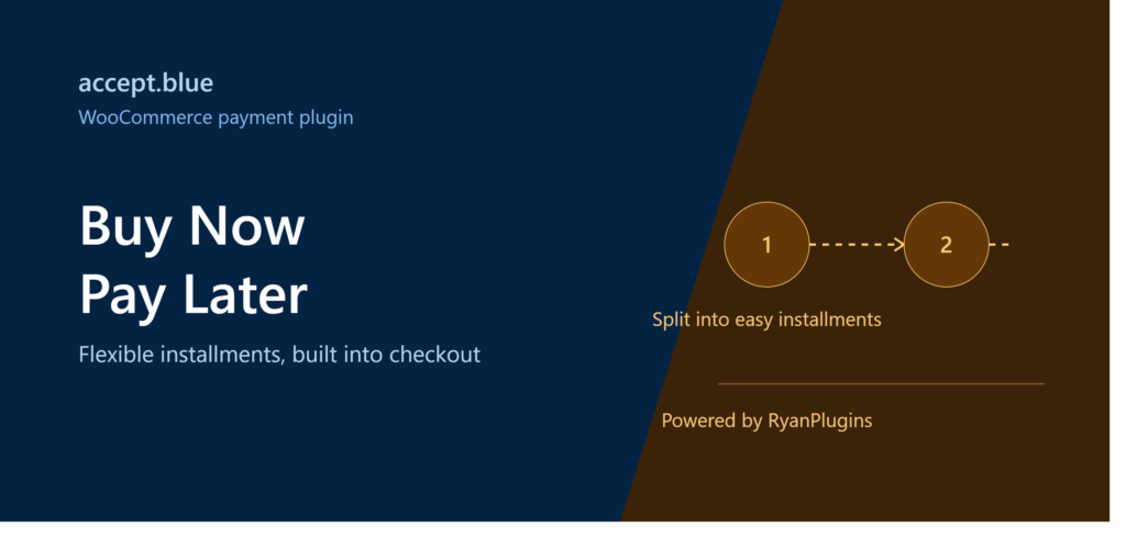 accept.blue Buy Now Pay Later WooCommerce banner