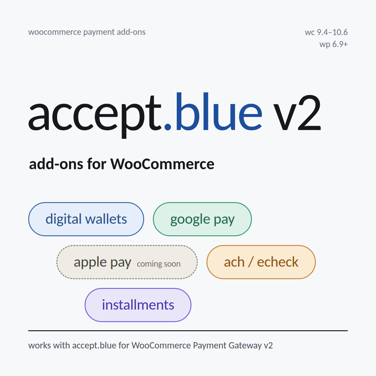 WooCommerce accept.blue v2 Premium Addons