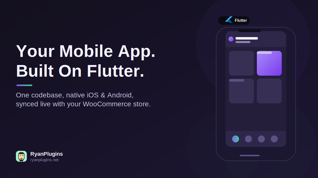 WooCommerce mobile app builder with Flutter